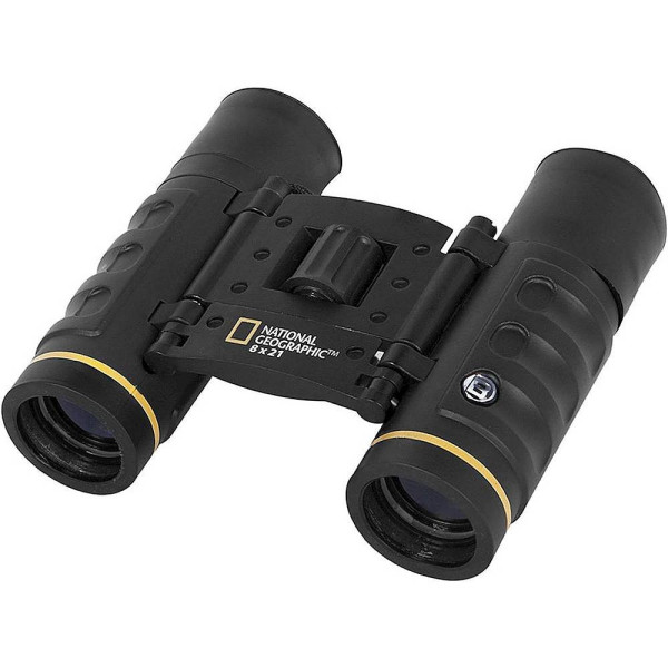 National Geographic - 8x21 Foldable Roof-Prism Binoculars - Black | Binoculars