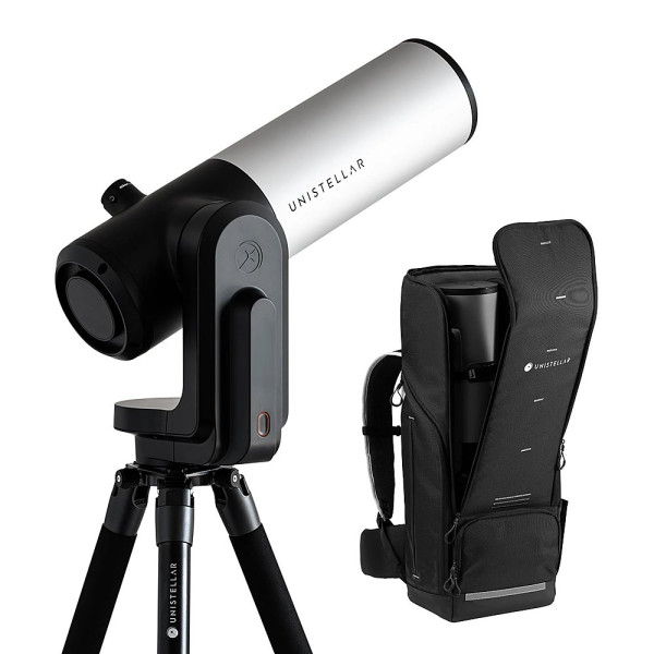 Package - Unistellar - eVscope 2 Digital Smart Telescope With Backpack and eQuinox/eVscope Smart Solar Filter 112mm - Black | Telescope