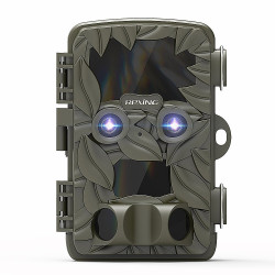 Rexing - Woodlens H6 with Dual Lens Night Vision Recording - Green | Trail Camera