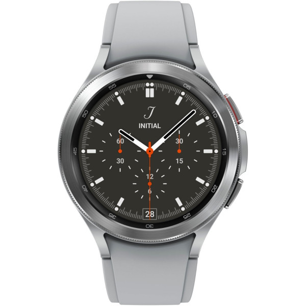 Samsung - Geek Squad Certified Refurbished Galaxy Watch4 Classic- silver| smart watch