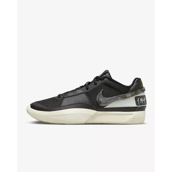 Nike-Ja 1 "Fly"  Black/Coconut Milk/Vivid Sulfur/Light Silver| Basketball Shoes