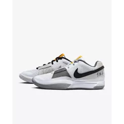 Nike-Ja 1 "Wet Cement" White/Black/Phantom/Light Smoke Grey| Basketball Shoes