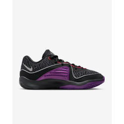 Nike KD16 Black/Vivid Purple/Bright Crimson/Metallic Silver|Basketball Shoes