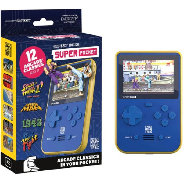 Blaze Entertainment - Hyper Mega Tech! CAPCOM Super Pocket - Blue/Yellow