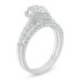 1 CT. T.W. Multi-Diamond Pear-Shaped Frame Bridal Set in 14K White Gold | Engagement Ring