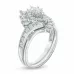 1 CT. T.W. Marquise Diamond Bypass Bridal Set in 14K White Gold | Engagement Ring