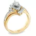 1 CT. T.W. Marquise Diamond Bypass Bridal Set in 14K Yellow Gold | Engagement Ring