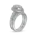 2 CT. T.W. Pear-Shaped Multi-Diamond Frame Bridal Set in 14K White Gold | Engagement Ring