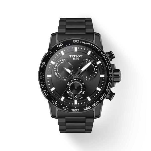 Tissot- SuperSport Chrono black-Dial| Stainless Steel Link | Watch