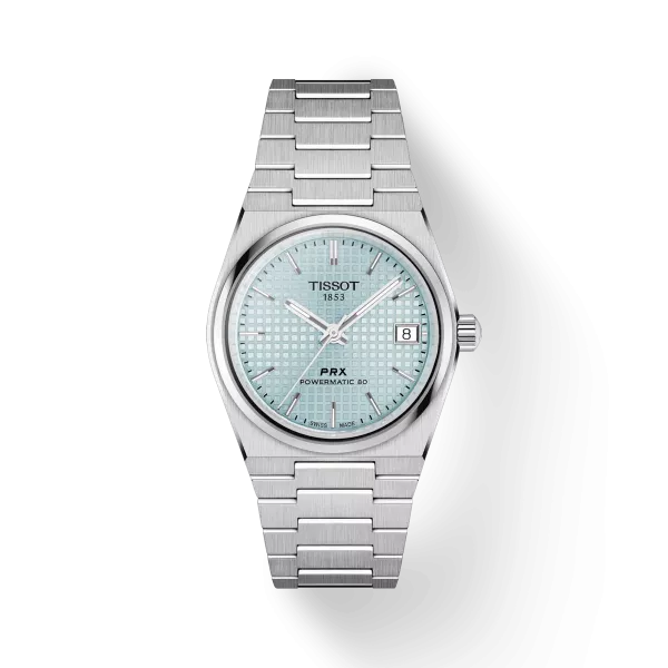 Tissot -PRX Powermatic IceBlue-Dial 80 35MM| Stainless Steel Link | Watch