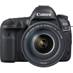 Canon - EOS 5D Mark IV DSLR Camera with 24-105mm f/4L IS II USM Lens - Black