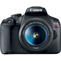 Canon - EOS Rebel T7 DSLR Video Camera with 18-55mm Lens - Black