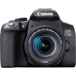 Canon - EOS Rebel T8i DSLR Camera with EF-S 18-55mm Lens - Black