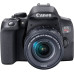 Canon - EOS Rebel T8i DSLR Camera with EF-S 18-55mm Lens - Black