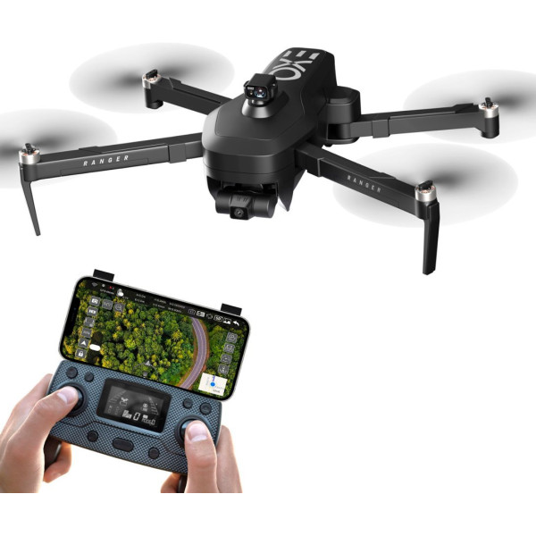 EXO Drones - X7 Ranger PLUS Drone and Remote Control (Android and iOS compatible) - Black