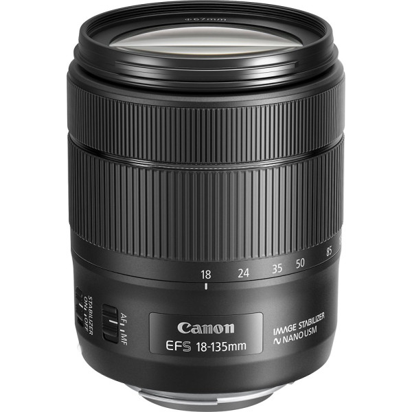 Canon - EF-S18-135mm F3.5-5.6 IS USM Standard Zoom Lens for EOS DSLR Cameras - Black