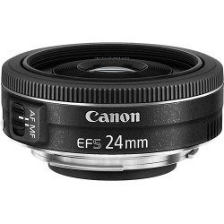 Canon - EF-S24mm F2.8 STM Standard Prime Lens for EOS DSLR Cameras - Black