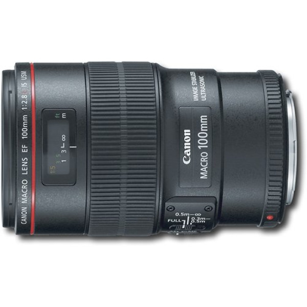 Canon - EF100mm F2.8L Macro IS USM Lens for EOS DSLR Cameras - Black