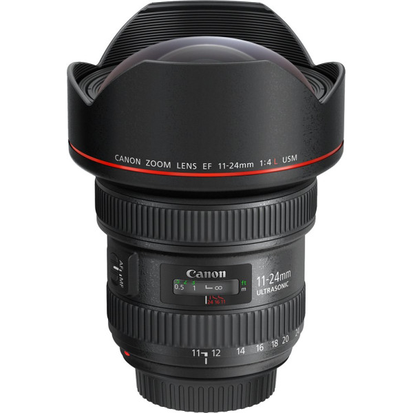 Canon - EF11-24mm F4L USM Wide Angle Zoom Lens for EOS DSLR Cameras - Black