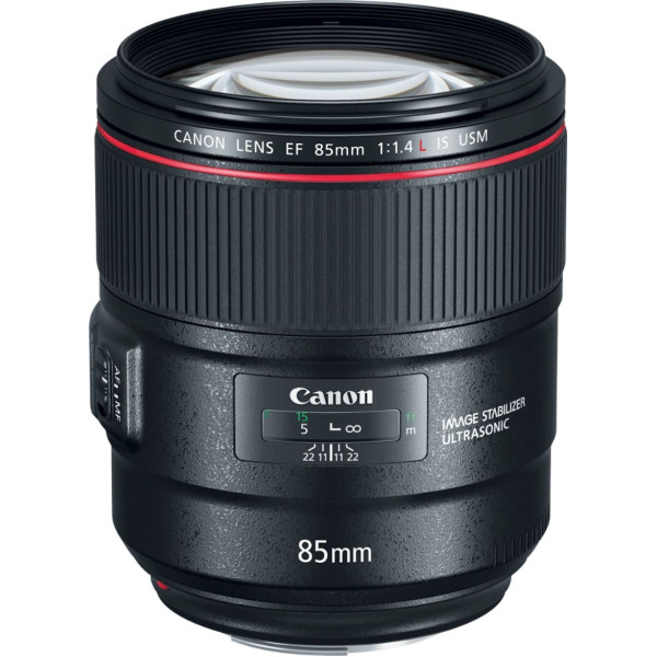 Canon - EF85mm F1.4L IS USM Telephoto Lens for EOS DSLR Cameras - Black