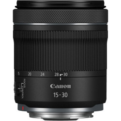 Canon - RF 15-30mm F4.5-6.3 IS STM Ultra-Wide Angle Zoom Lens for EOS R-Series Cameras - Black| Mirrorless Lens