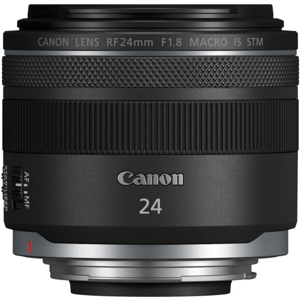 Canon - RF 24mm F1.8 MACRO IS STM Wide Angle Prime Lens for EOS R-Series Cameras - Black| Mirrorless Lens