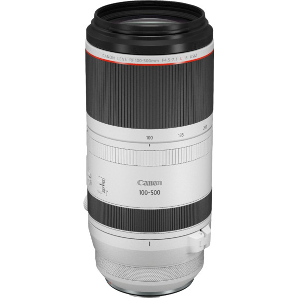 Canon - RF100-500mm F4.5-7.1 L IS USM Telephoto Zoom Lens for EOS R-Series Cameras - White| Mirrorless Lens