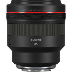 Canon - RF85mm F1.2 L USM Mid-Telephoto Prime Lens for EOS R-Series Cameras - Black| Mirrorless Lens