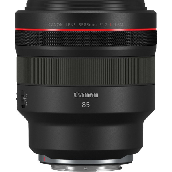 Canon - RF85mm F1.2 L USM Mid-Telephoto Prime Lens for EOS R-Series Cameras - Black| Mirrorless Lens