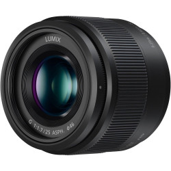 Panasonic - LUMIX G 25mm f/1.7 ASPH. Lens Micro Four Thirds Compatible Cameras, H-H025-K - Black| Mirrorless Lens