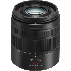 Panasonic - Lumix G Vario 45-150mm f/4.0-5.6 ASPH. Mega O.I.S. Zoom Lens, H-FS45150K - Black| Mirrorless Lens