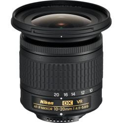 Nikon - AF-P DX NIKKOR 10-20mm f/4.5-5.6G VR Wide-Angle Zoom Lens for APS-C F-mount cameras - Black