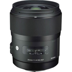 Sigma - 35mm f/1.4 DG HSM Art Standard Lens for Canon - Black