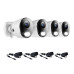 Night Owl - 10-Channel, 4-Camera Indoor/Outdoor Wireless 2K 1TB NVR Security System with 2-Way Audio - Black/White