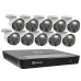 Swann - Master Series 16-Channel, 10-Camera, Indoor/Outdoor PoE Wired 4K UHD 2TB HDD NVR Security Surveillance System - White