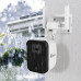 Swann - Fourtify 4 Camera Indoor/Outdoor Wi-Fi Security System - Black/White