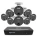 Swann - Master Series 8-Channel, 8-Camera, Indoor/Outdoor PoE Wired 4K UHD 2TB HDD NVR Security Surveillance System - Black