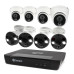 Swann - Pro 4K, 8-Channel, 4-Bullet & 4-Dome Camera Indoor/Outdoor PoE Wired 4K UHD 2TB HDD NVR Security Surveillance System - White