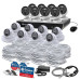 Swann - Professional 16-Channel, 16-Camera Indoor/Outdoor 12MP Mega HD 4TB NVR Security Surveillance System - White