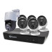 Swann - Professional, 8-Channel, 6-Camera Indoor/Outdoor Wired 12MP & 4K, 2TB NVR Security System - White